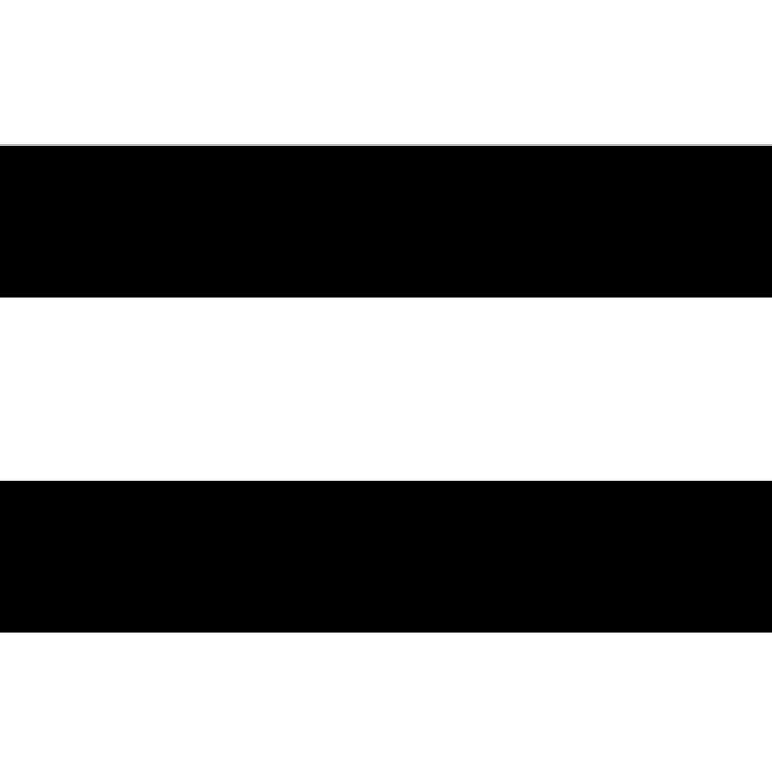 Black and White Horizontal Stripes Coffee Mug Gallery Image 2