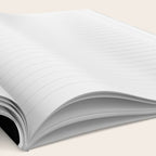 Black and White Horizontal Stripes Notebook Gallery Image 2