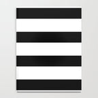 Black and White Horizontal Stripes Notebook Gallery Image 4