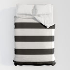 Black and White Horizontal Stripes Duvet Cover Gallery Image 6