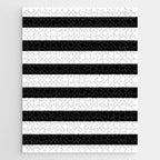 Black and White Horizontal Stripes Jigsaw Puzzle Gallery Image 1
