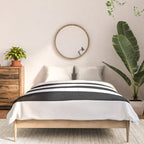Black and White Horizontal Stripes Comforter Gallery Image 3