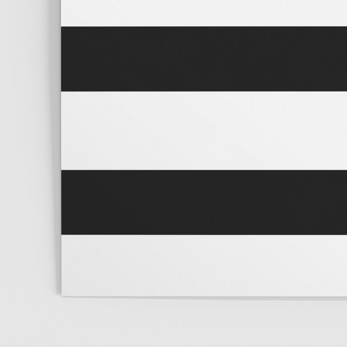 Black and White Horizontal Stripes Poster Gallery Image 3