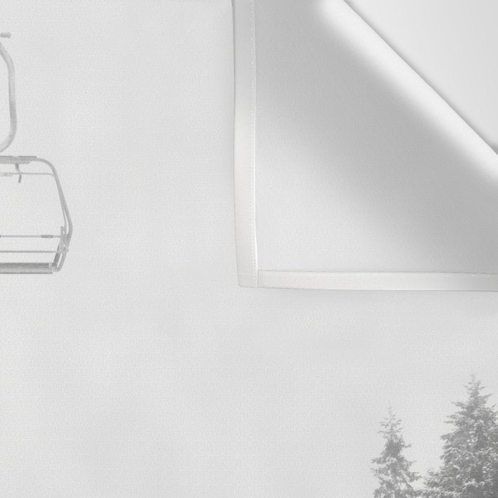 Winter Ski Lift Wall Tapestry Gallery Image 3