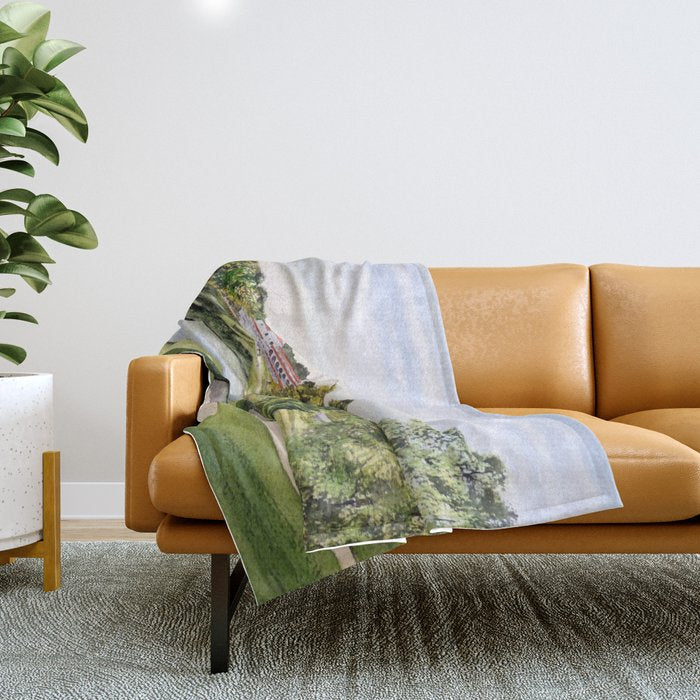 Congressional Golf Course 10th Hole Throw Blanket Gallery Image 1