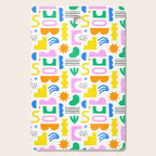 Colorful abstract organic shape art pattern Cutting Board Gallery Image 1