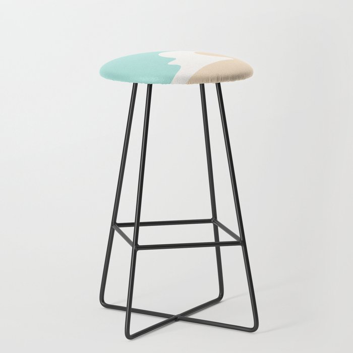 Sand and Sea Coastal Shoreline Stool Gallery Image 1