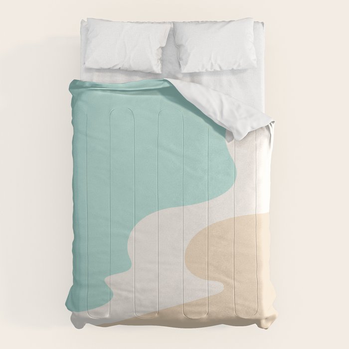 Sand and Sea Coastal Shoreline Comforter Gallery Image 6