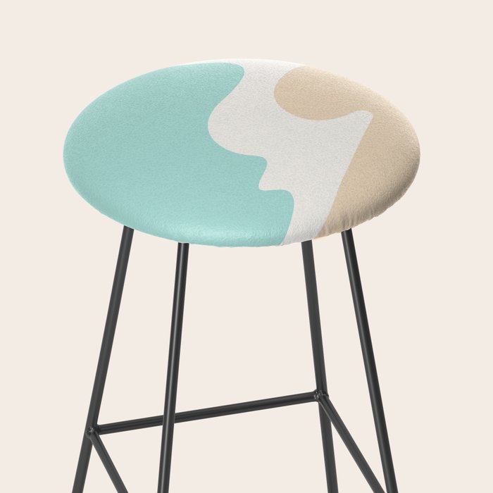 Sand and Sea Coastal Shoreline Stool Gallery Image 2