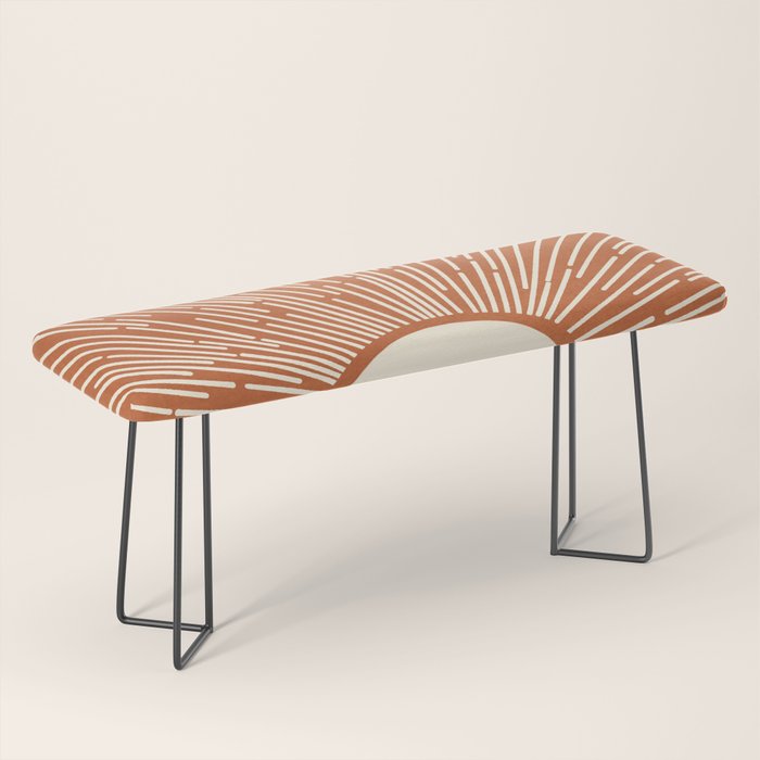 Terracota Minimalist Sun Bench Gallery Image 1