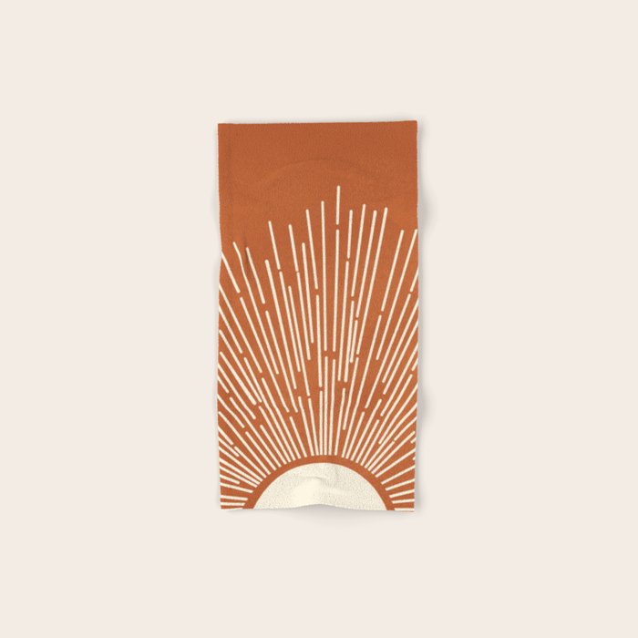 Terracota Minimalist Sun Bath Towel Gallery Image 1