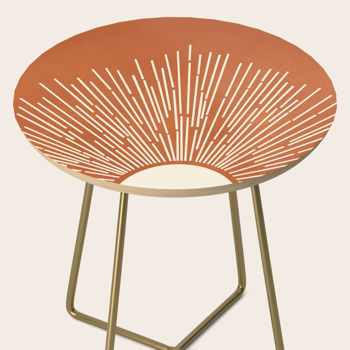 Terracota Minimalist Sun Side Table Gallery Image 2