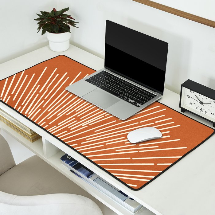 Terracota Minimalist Sun Desk Mat Gallery Image 2