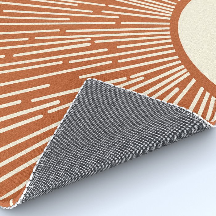 Terracota Minimalist Sun Rug Gallery Image 4