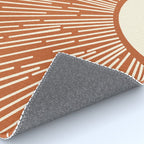 Terracota Minimalist Sun Rug Gallery Image 4