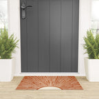 Terracota Minimalist Sun Welcome Mat Gallery Image 3