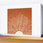 Terracota Minimalist Sun Wall Mural Gallery Image 2