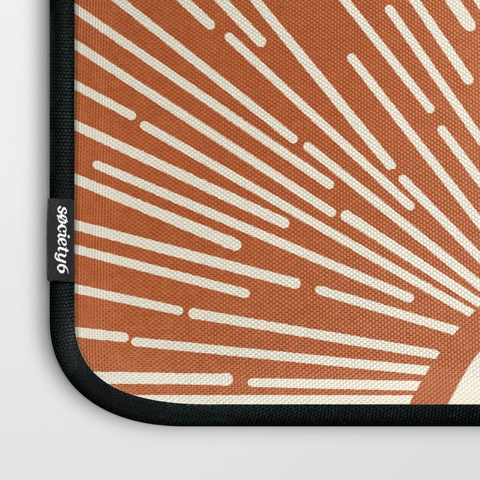 Terracota Minimalist Sun Laptop Sleeve Gallery Image 3