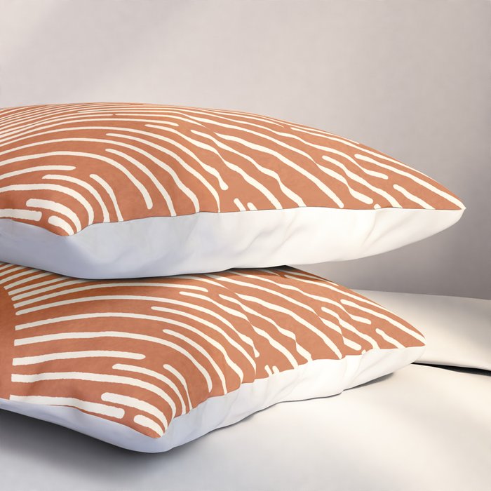 Terracota Minimalist Sun Pillow Sham Gallery Image 3