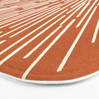 Terracota Minimalist Sun Bath Mat Gallery Image 3