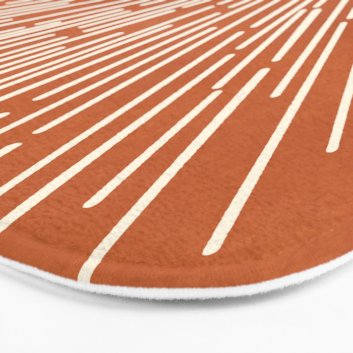Terracota Minimalist Sun Bath Mat Gallery Image 3