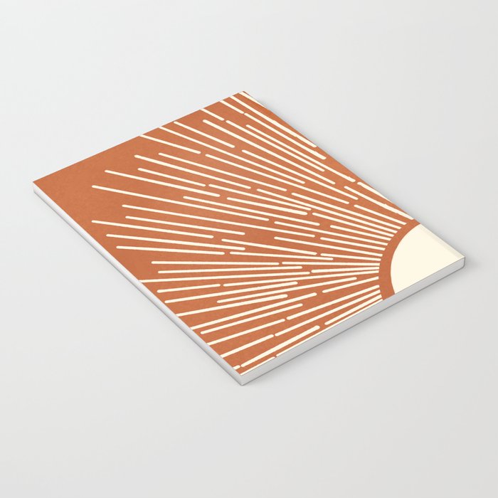 Terracota Minimalist Sun Notebook Gallery Image 3