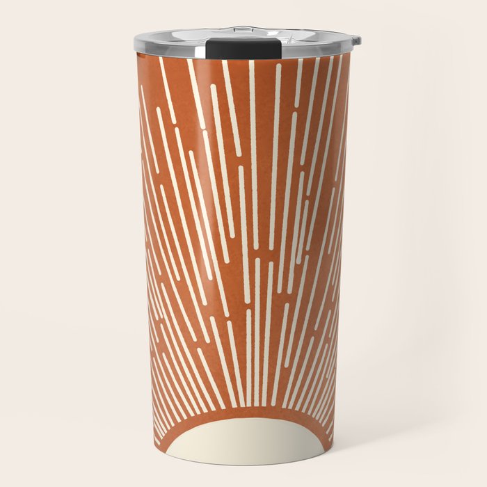 Terracota Minimalist Sun Travel Mug Gallery Image 1