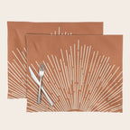 Terracota Minimalist Sun Placemat Gallery Image 1