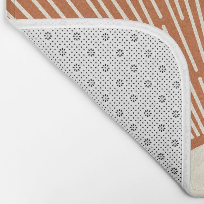 Terracota Minimalist Sun Bath Mat Gallery Image 2