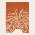 Terracota Minimalist Sun Poster Gallery Image 4