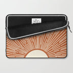 Terracota Minimalist Sun Laptop Sleeve Gallery Image 2