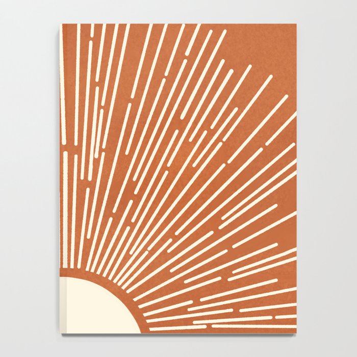 Terracota Minimalist Sun Notebook Gallery Image 4