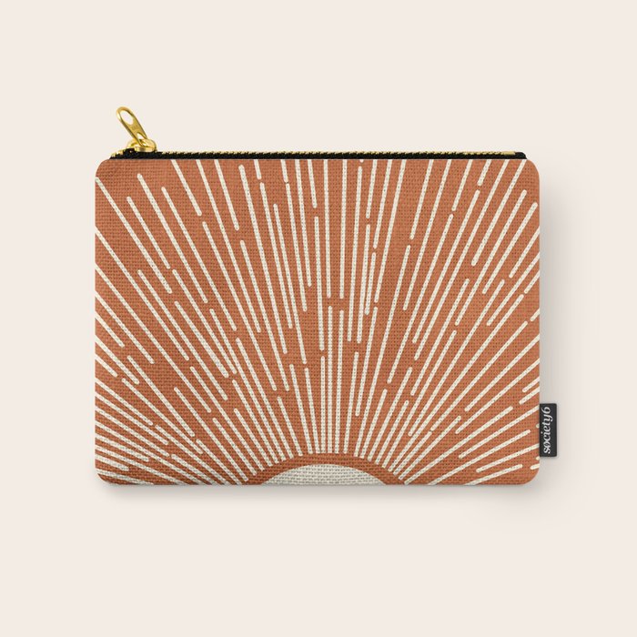 Terracota Minimalist Sun Carry All Pouch Gallery Image 1