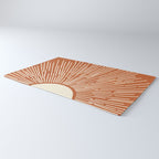 Terracota Minimalist Sun Rug Gallery Image 3