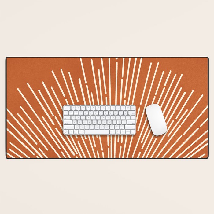 Terracota Minimalist Sun Desk Mat Gallery Image 1