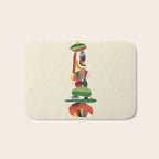 Totem - balanced pebbles Bath Mat Gallery Image 1