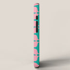 Colorful Mid Century Modern Star Pattern 950 Pink and Turquoise iPhone Case Gallery Image 2