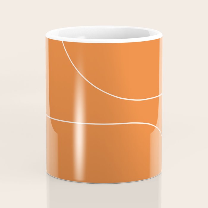 Modern Minimal Line Abstract XXV Coffee Mug Gallery Image 4