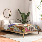 Cat and Floral Pattern IV Comforter Gallery Image 2