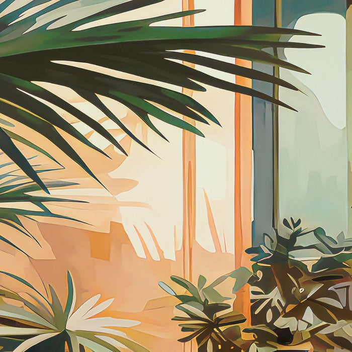 Villa Courtyard Mediterranean Art Coffee Mug Gallery Image 2