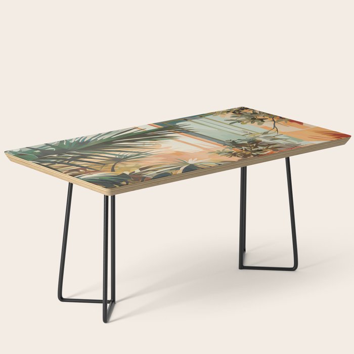 Villa Courtyard Mediterranean Art Coffee Table Gallery Image 1