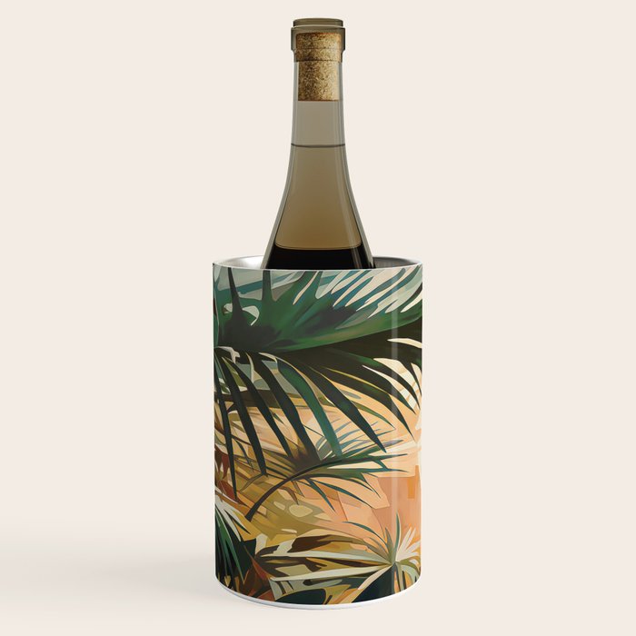 Villa Courtyard Mediterranean Art Wine Chiller Gallery Image 2