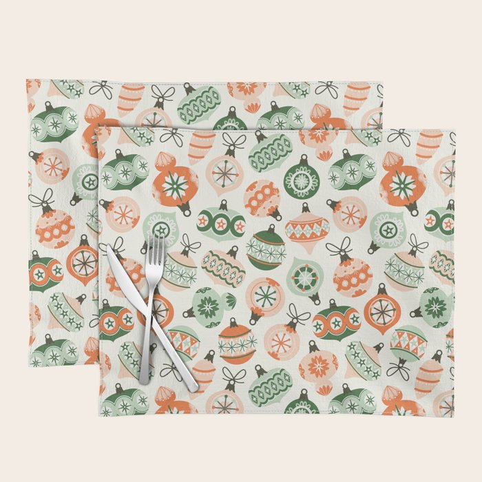 Vintage Ornaments Placemat Gallery Image 1