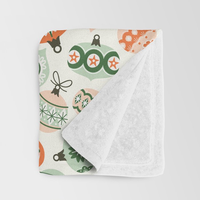Vintage Ornaments Throw Blanket Gallery Image 3