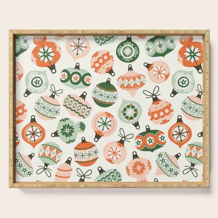 Vintage Ornaments Serving Tray Gallery Image 1