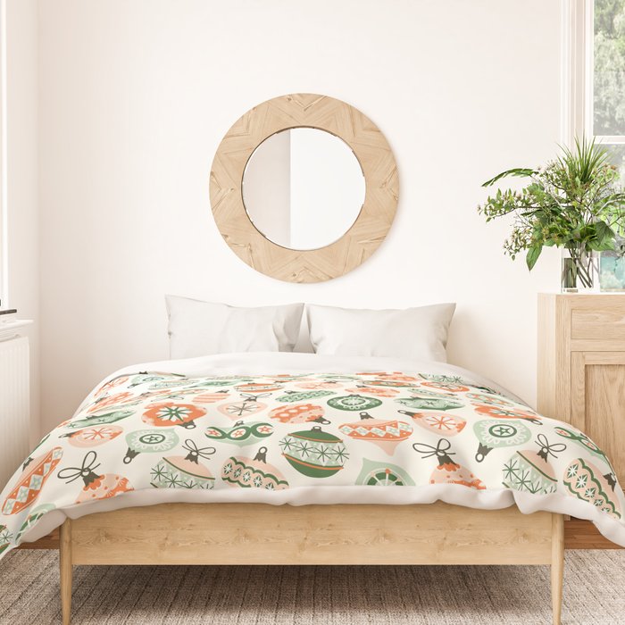 Vintage Ornaments Duvet Cover Gallery Image 3
