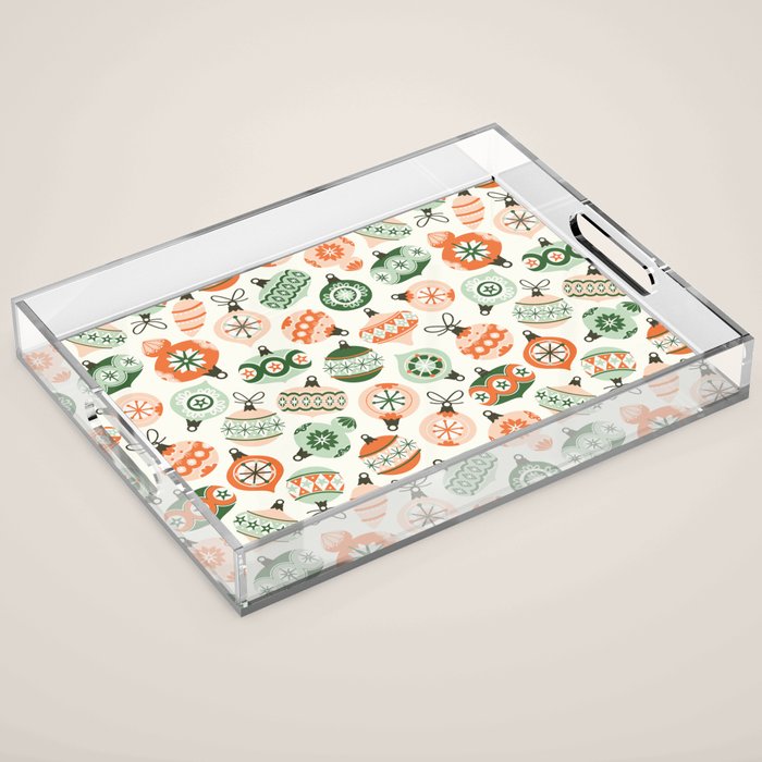 Vintage Ornaments Acrylic Tray Gallery Image 1