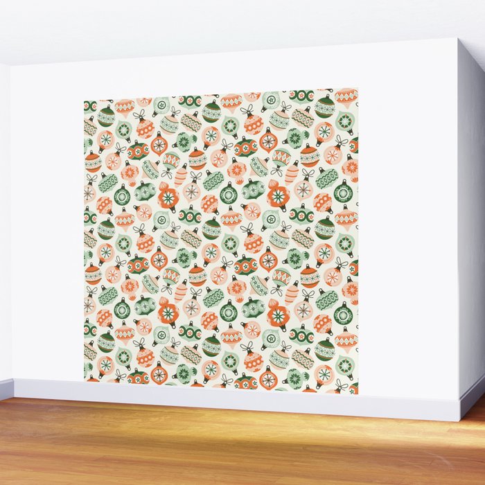 Vintage Ornaments Wall Mural Gallery Image 2