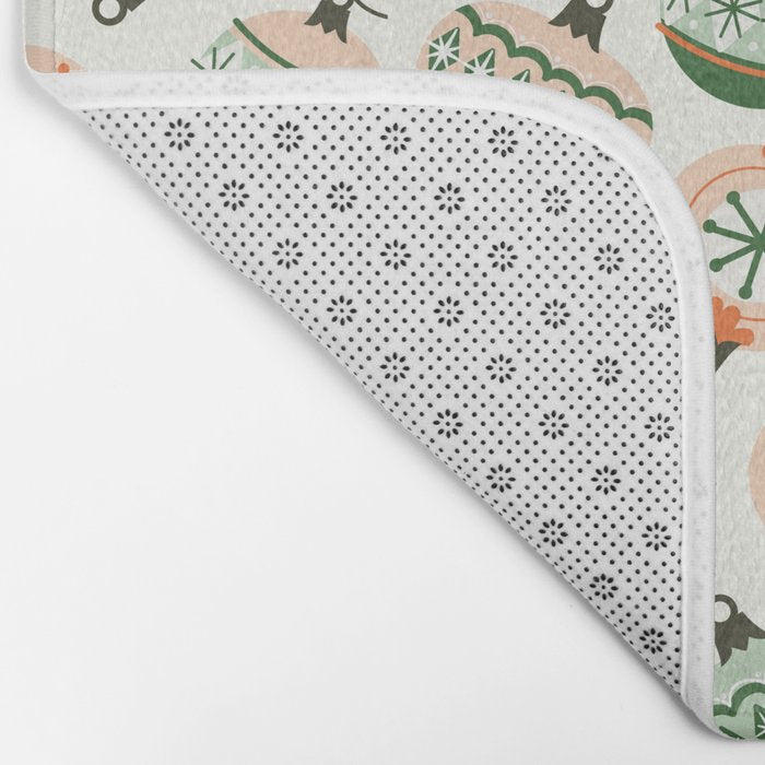 Vintage Ornaments Bath Mat Gallery Image 2