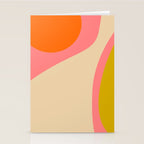 abstract composition modern blush pink Stationery Card Gallery Image 2